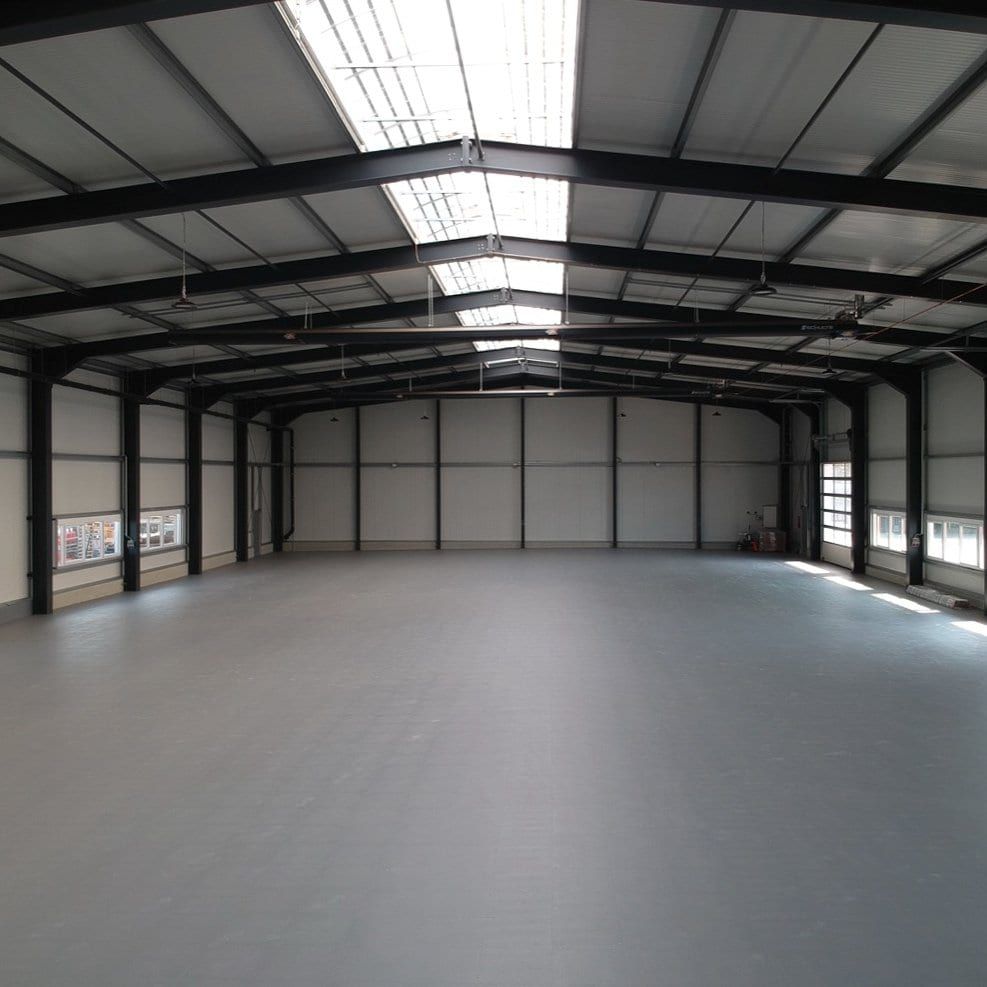 Factory warehouse flooring installed